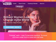 Tablet Screenshot of emergingwomen.com
